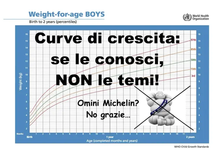 Curve di crescita per bambini: se le conosci, non le temi! Evita gli "Omini Michelin" seguendo i grafici OMS.