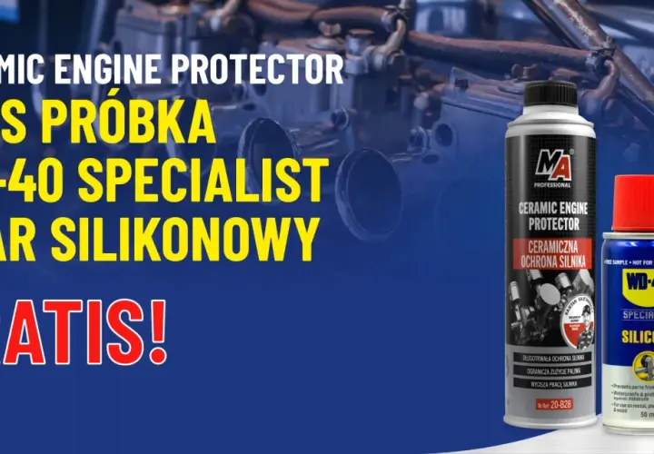 Ceramiczna ochrona silnika WD-40 Specialist. Zestaw z próbką smaru silikonowego gratis!