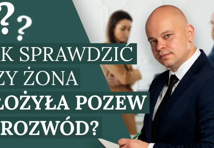 Jak sprawdzić czy żona złożyła pozew o rozwód? Mężczyzna w garniturze i para w tle.