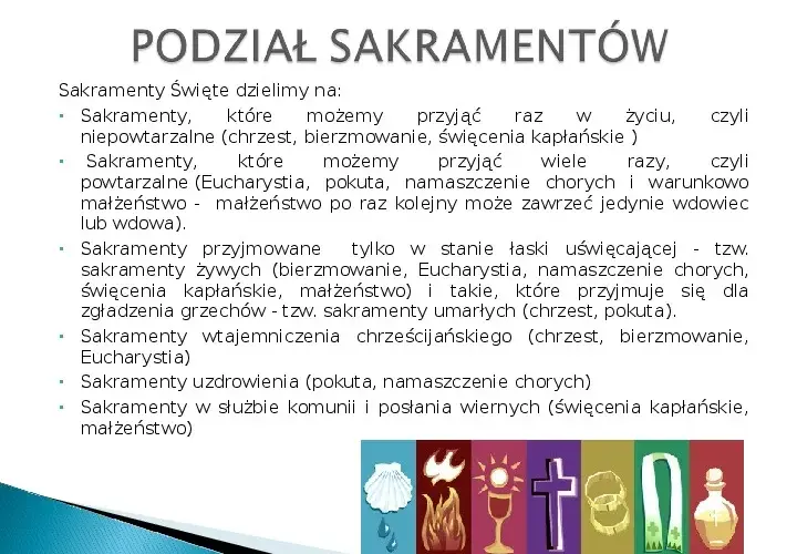 Sakramenty święte w Kościele: lista i znaczenie 7 sakramentów