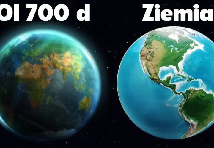 TOI 700 d, planeta podobna do ziemi, obok Ziemi.