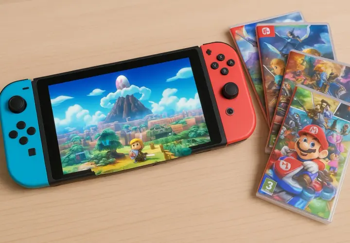 Nintendo Switch z grami: Link w krainie Hyrule, Mario Kart i inne najlepsze gry na nintendo.