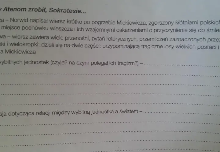 Coś ty Atenom zrobił, Sokratesie? Norwid i los geniusza