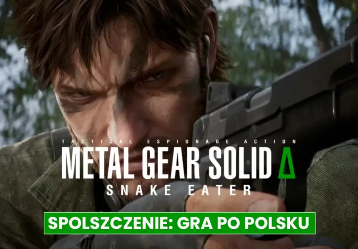 Snake z bronią w ręku, zapowiedź spolszczenie: gra po polsku Metal Gear Solid V The Phantom Pain.