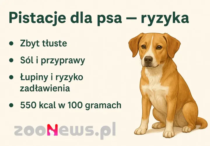 Pies i pistacje? Ryzyko zadławienia, sól, przyprawy i wysoka kaloryczność. Zastanawiasz się, czy pies może jeść pistacje? Lepiej nie ryzykuj.