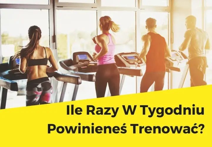 Ludzie ćwiczą na bieżniach, zastanawiając się, ile razy w tygodniu ćwiczyć, by osiągnąć najlepsze rezultaty.