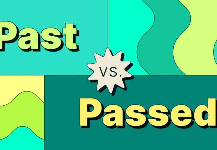 Confronto tra "Past" e "Passed", il passato semplice di "pass".