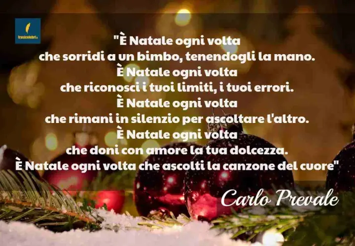 Parole di Natale con la "i": sorridi, limiti, silenzi, doni. Un augurio che risuona nel cuore.