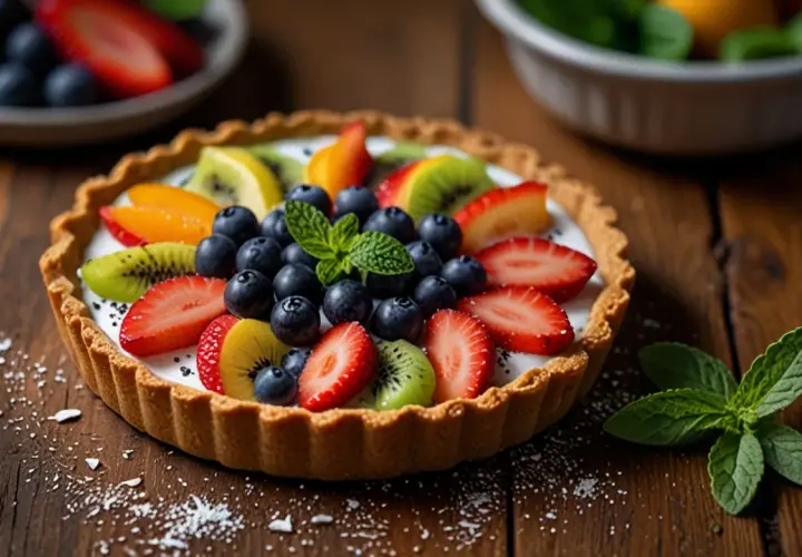 Tarta fit z owocami - zdrowy deser, idealny na każdą okazję