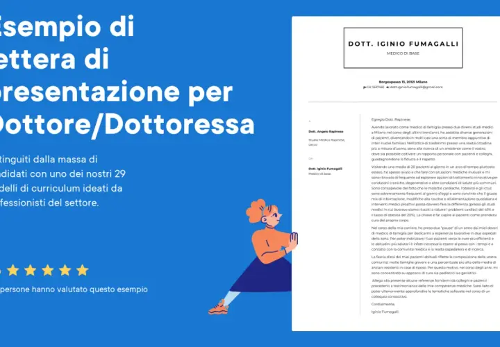 Esempio di lettera di presentazione per dottore. Scopri come scrivere un messaggio ad un dottore per distinguerti.