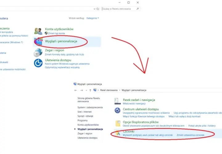 Panel sterowania: Wygląd i personalizacja > Czcionki. Tu dowiesz się, jak dodać czcionkę do Photoshop.
