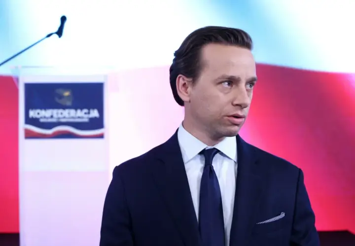 Kiedy Bosak był u Wojewódzkiego, przemawiał na tle logo Konfederacji.