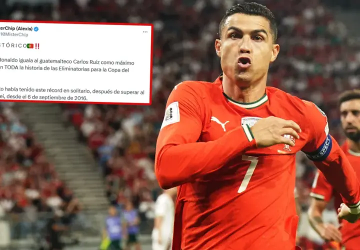 Cristiano Ronaldo, najwyższy piłkarz na świecie, świętuje historyczny gol w eliminacjach do Mistrzostw Świata.