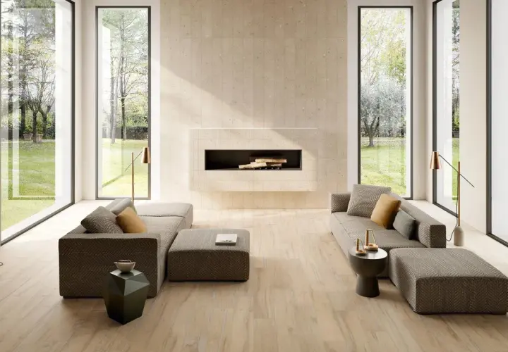 Gres porcellanato effetto legno: un tocco naturale e moderno. Pro e contro di questo materiale versatile per pavimenti e rivestimenti.