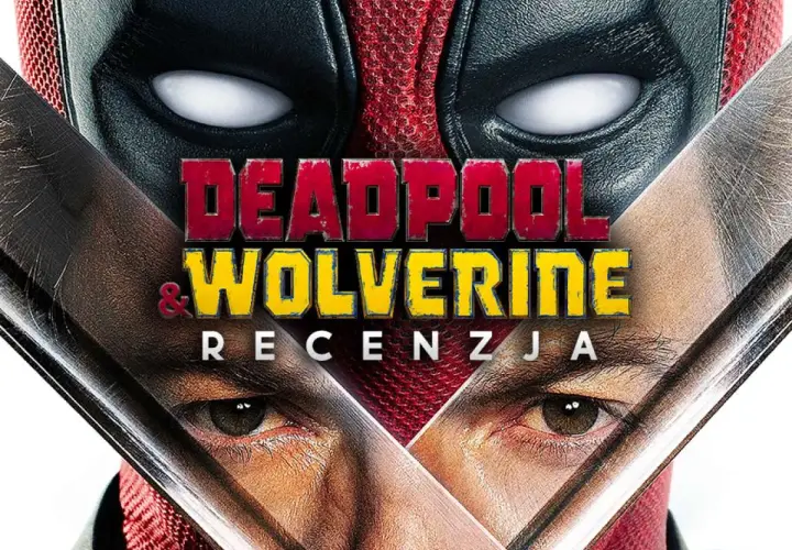 Deadpool i Wolverine w zbliżeniu, z ich ostrzami przecinającymi obraz. Zapowiedź recenzji filmu.