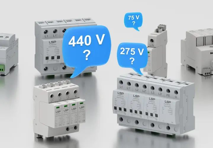 Ochronniki przepięć LSP. Czy 440 V, 275 V, czy 75 V? Kluczowe pytanie o napięcie międzyfazowe.