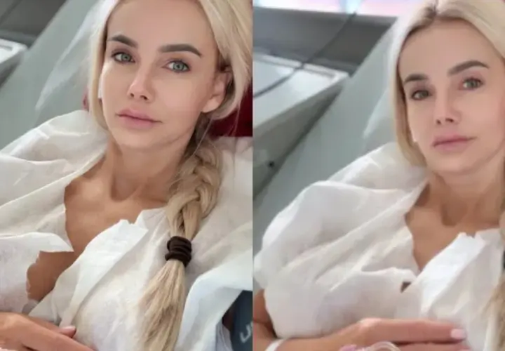 Monika Królowie Żyta, w wieku około 30 lat, leży w szpitalnym łóżku, przygotowana do zabiegu.