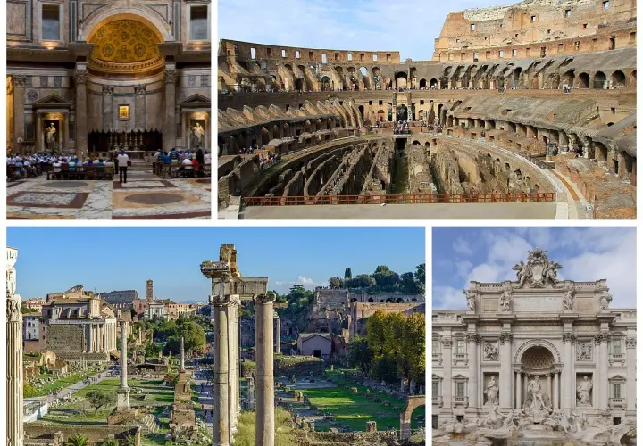 Koloseum, Forum Romanum, Panteon i Fontanna di Trevi – to tylko niektóre z fascynujących miejsc, które odkryjesz, poznając rzym ciekawostki.
