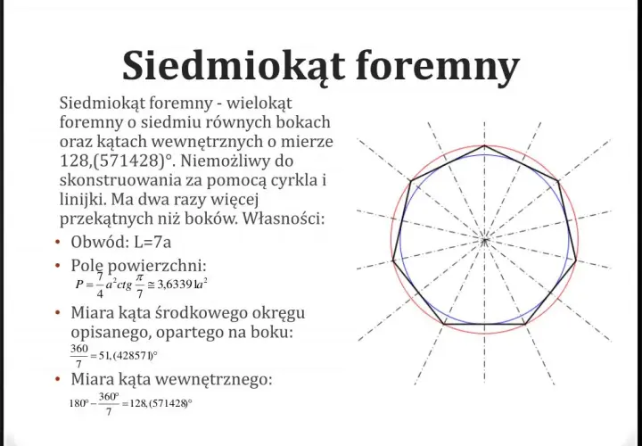 Jak narysować siedmiokąt foremny - proste metody krok po kroku