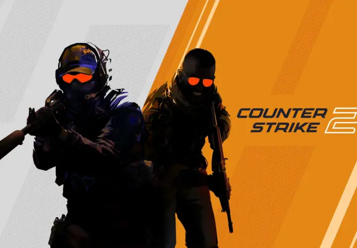 Dwóch graczy Counter-Strike 2 z bronią, gotowych do akcji. Poznaj komendy na bronie CS GO i zostań mistrzem!