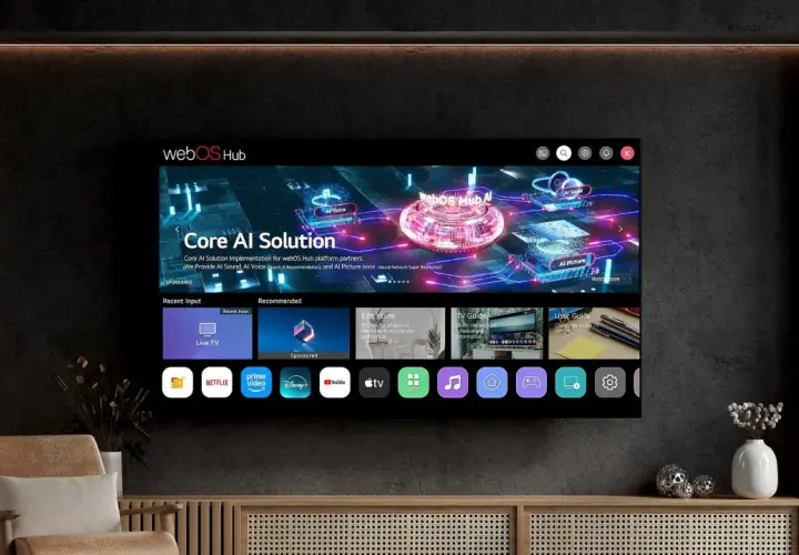 Nowa aktualizacja lg webos prezentuje Core AI Solution, ulepszając dźwięk i obraz.