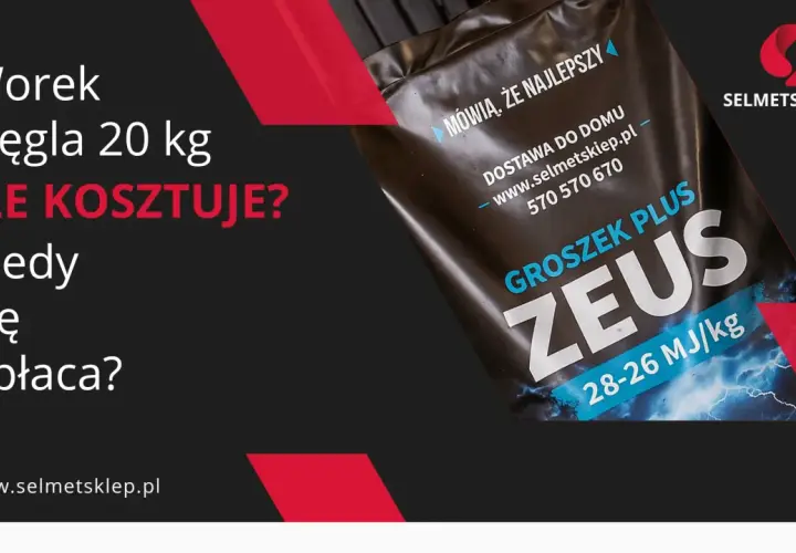 Worek węgla 20 kg - ile kosztuje i kiedy się opłaca? Groszek Plus Zeus.