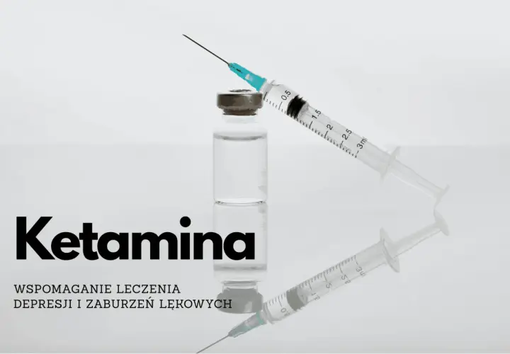 Ketamina lek: fiolka z płynem i strzykawka, wsparcie w leczeniu depresji i zaburzeń lękowych.