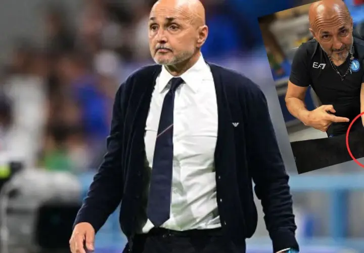 Łysy mężczyzna w koszuli i krawacie, przypominający trenera Juventusu, wstawiony obok zdjęcia tego samego mężczyzny w czarnej koszulce.