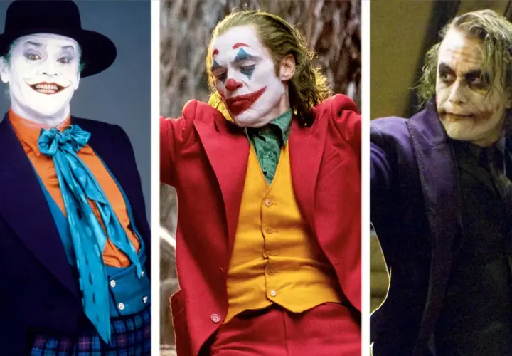 Trois visages emblématiques du Joker : Jack Nicholson, Joaquin Phoenix et Heath Ledger. Le vrai nom du Joker reste un mystère.