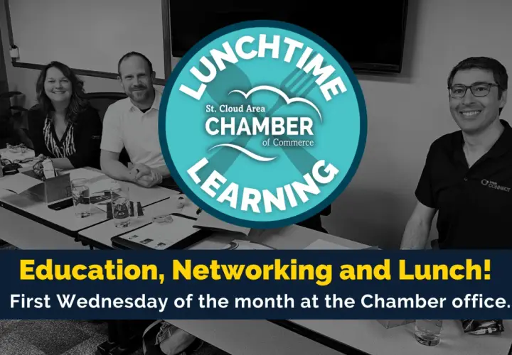 St. Cloud Chamber's "Lunchtime Learning" event offers education, networking, and lunch.