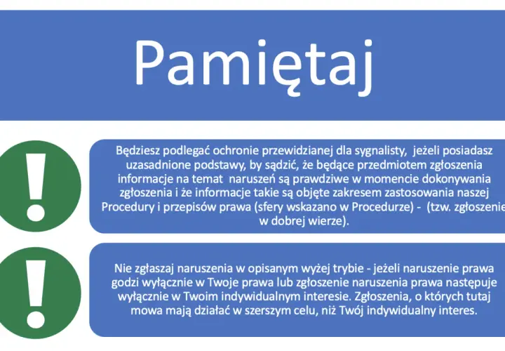 Pamiętaj o zasadach ochrony sygnalisty w pracy. Zgłaszaj naruszenia w dobrej wierze, dla dobra ogółu.