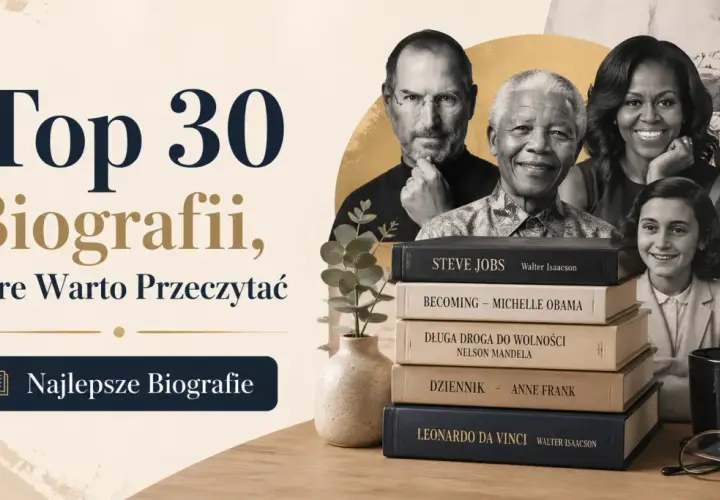 Odkryj najciekawsze biografie książki: Steve Jobs, Michelle Obama, Nelson Mandela, Anne Frank, Leonardo da Vinci. Inspirujące historie życia.