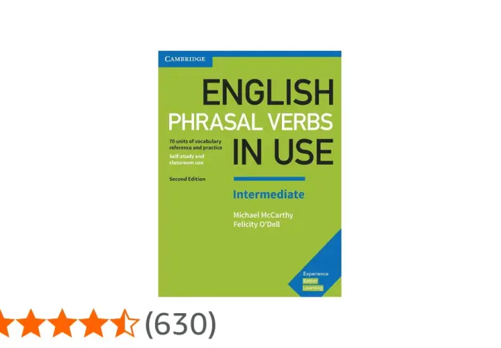 Copertina del libro "English Phrasal Verbs in Use: Intermediate", utile per imparare i phrasal verbs più usati B2.