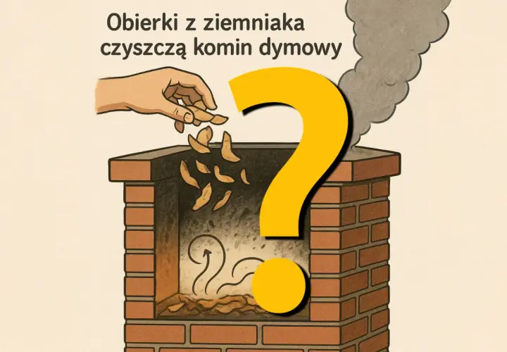 Rzucasz obierki z ziemniaka do komina, ale czy mąka ziemniaczana czyści komin? Wielki znak zapytania nad paleniskiem.
