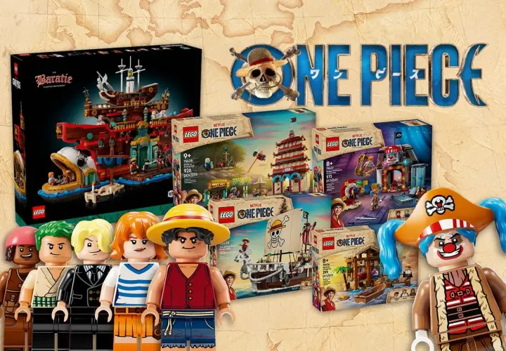 LEGO One Piece 2026: Strohhutpiraten-Sets mit dem Schiff Baratie, Buggy und mehr.