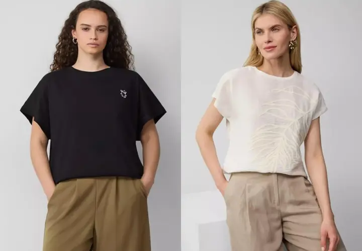 T-Shirts Damen: Trends 2025, Passformen & die besten Materialien