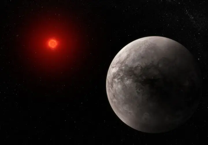 Planeta skalista zbliża się do czerwonego karła TRAPPIST-1.