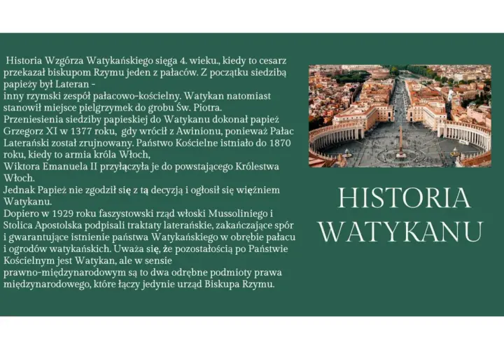 Widok z lotu ptaka na Plac Świętego Piotra i Bazylikę. Czy Watykan to państwo? Historia Watykanu od IV wieku.