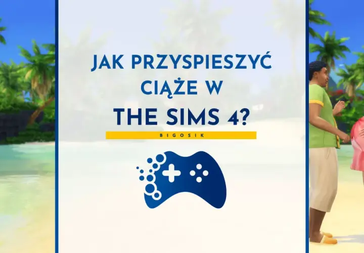 Jak przyspieszyć ciążę w The Sims 4? Para na plaży, przyszli rodzice, oczekują na dziecko.
