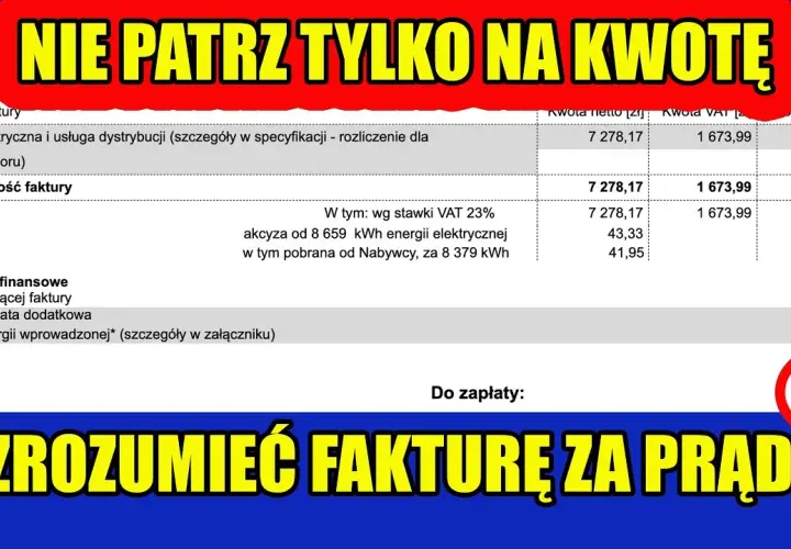 Jak odczytać fakturę za fotowoltaikę i uniknąć nieporozumień