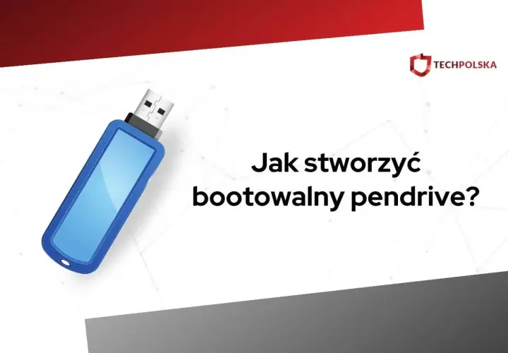 Niebieski pendrive, gotowy do stworzenia bootowalny usb. Dowiedz się, jak to zrobić!