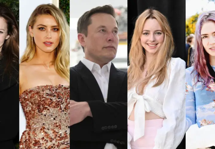 Elon Musk z żonami: Justine Wilson, Amber Heard, Grimes i inne kobiety z jego życia.