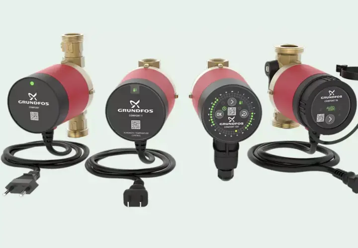 Pompa elektroniczna Grundfos Comfort. Poznaj zasadę działania i funkcje automatycznego sterowania temperaturą.