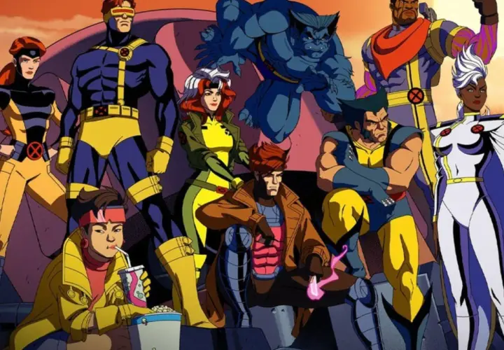 Drużyna X-Men z serialu X-Men '97 gotowa do akcji. Wszyscy w swoich ikonicznych strojach.