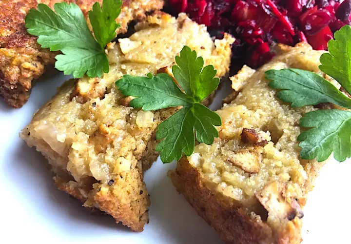 Wegetariański obiad: babka ziemniaczana bez mięsa - przepis