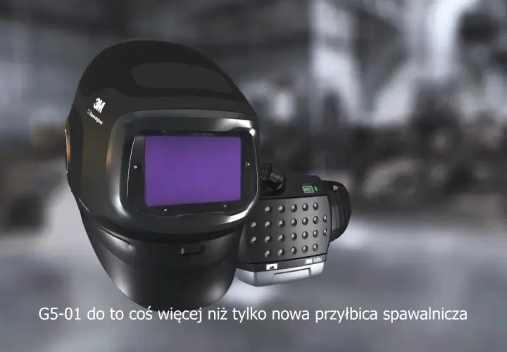 Przyłbica spawalnicza 3M Speedglas G5-01 z systemem Adflo, zaawansowana ochrona dla spawacza.