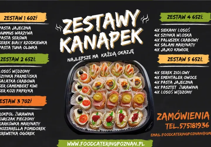Zestawy kanapek w Poznaniu. Różnorodne smaki, idealne na każdą okazję. Zamów już dziś!