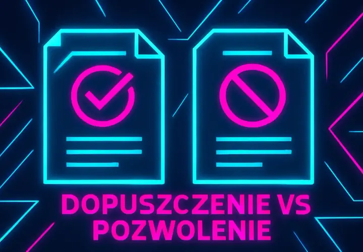 Dopuszczenie do posiadania broni: dokument z zielonym znacznikiem vs. dokument z czerwonym zakazem.