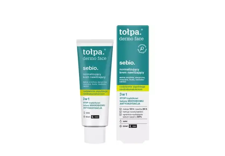 Krem Tołpa Sebio SPF 30: Czy to hit dla cery z niedoskonałościami?
