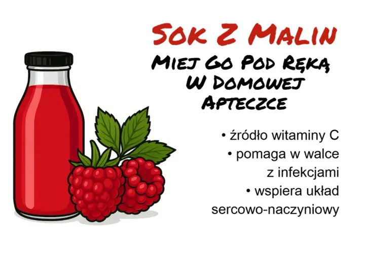 Sok z malin na co pomaga? Właściwości zdrowotne i korzyści dla organizmu